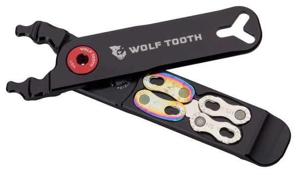 Wolf Tooth Pack Pinze - Pinze combinate Master Link Multi-Tool (4 funzioni) Nero Blu