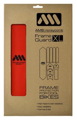 ALL MOUNTAIN STYLE XL Frame Guard Kit - 10 pcs - Red