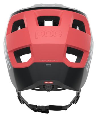 Casco Poc Kortal Nero/Rosso Corallo