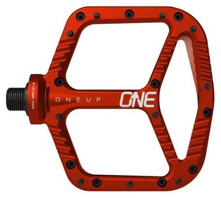 OneUp Red Aluminium Pedal Pair