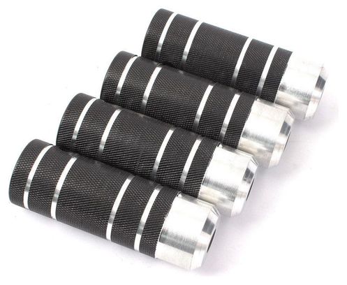 BMX PEGS COP 2 PAIRES NOIR ALU 10/14MM KHEBIKES