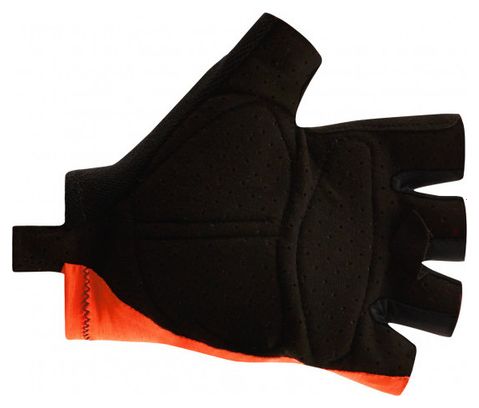 Santini Cubo Short Gloves Orange/Black