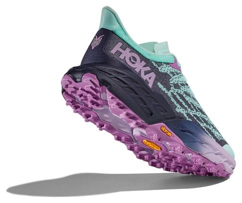 Chaussures de Trail Running Hoka Femme Speedgoat 5 Large D Bleu Violet