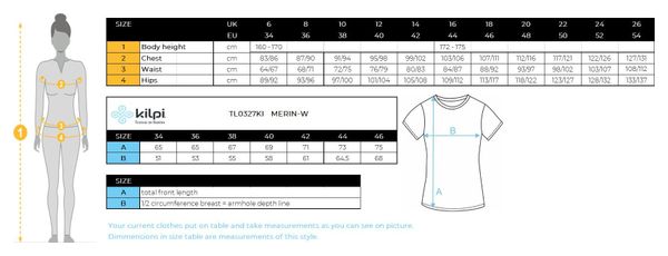 T-shirt fonctionnel pour femme Kilpi MERIN-W