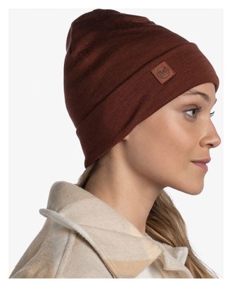 Gorro unisex Buff Merino Heavyweight Burdeos