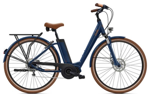 Bicicleta eléctrica urbana O2 Feel iVog City Boost 6.1 Univ Shimano Nexus 5V 360 Wh 28'' Bleu Boréal