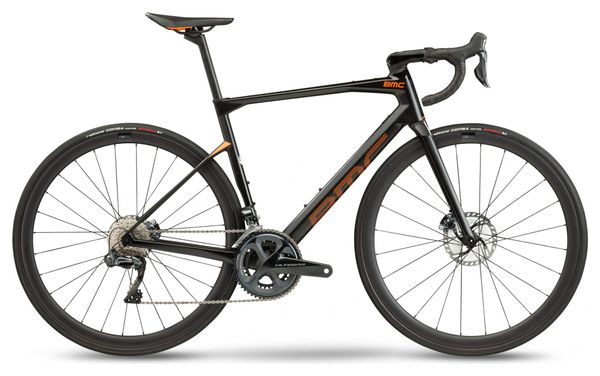 BMC Roadmachine 01 Vier-Rennrad Shimano Ultegra Di2 11S 700 mm Ruß Orange 2021