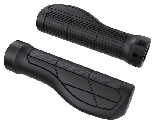Ein Paar ergonomische MTB-Griffe „Trek Ergonomic Comp“ in Schwarz