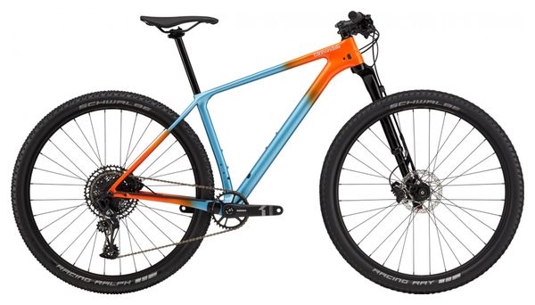 VTT Semi-Rigide Cannondale F-Si Carbon 4 Sram NX / SX Eagle 12V 29'' Bleu Alpine Orange