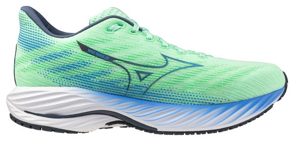 Chaussures Running Mizuno Wave Rider 28 Vert/Bleu Homme