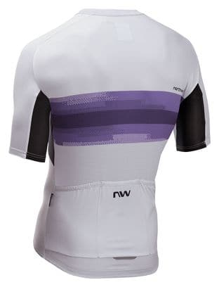 Maillot Manches Courtes Northwave Force Evo Gris/Violet Homme