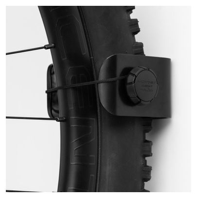 Portabicicletas de montaje en pared Hornit Clug Pro MTB XL (58-69 mm / 2,3-2,7&#39;&#39;) Negro