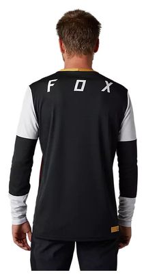 Fox Defend Aurora Long Sleeve Jersey Black / White