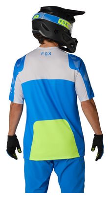 Fox Ranger Tactile Short Sleeve Jersey Blue/White/Green Men's