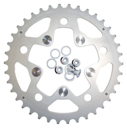 SPECIALITES TA Chain Ring carrier Triple Zephyr-K Compact 110 / 74mm Middle 9 / 10S Silver