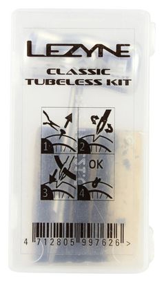 Kit Réparation Tubeless Lezyne Classic Tubeless Kit + 5 Mèches