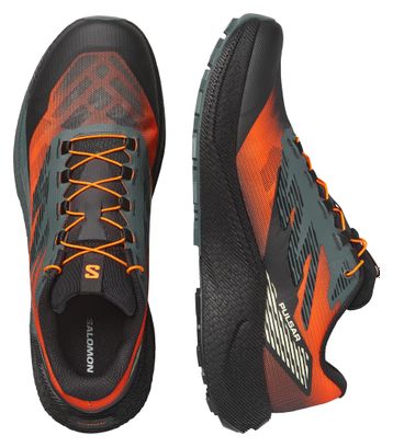Salomon Pulsar Quiver Men's Trail Running Shoes - Green/Black/Orange