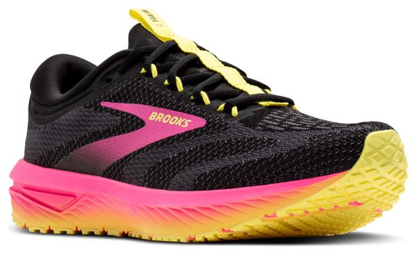 Chaussures Running Brooks Revel 7 Noir/Rose Femme