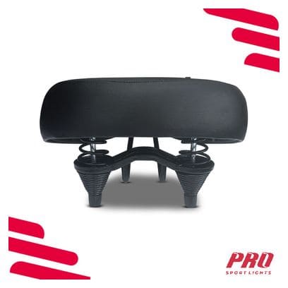 Selle de vélo Royal Cruiser - Noire - Rembourrage en mousse
