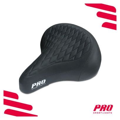 Selle de vélo Royal Cruiser - Noire - Rembourrage en mousse