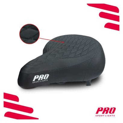 Selle de vélo Royal Cruiser - Noire - Rembourrage en mousse