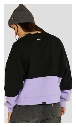 Sudadera DHaRCO Crew Eclipse negra/morada para mujer