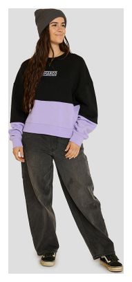 Sudadera DHaRCO Crew Eclipse negra/morada para mujer