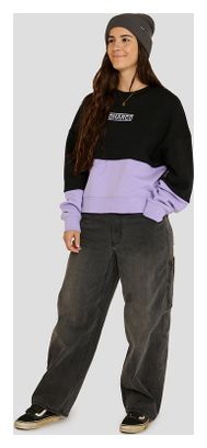Sudadera DHaRCO Crew Eclipse negra/morada para mujer