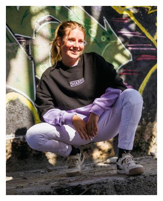 Sudadera DHaRCO Crew Eclipse negra/morada para mujer