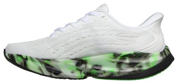 Skechers Slip-ins Aero Spark Glow in the Dark Laufschuhe, Weiß/Grün, Damen