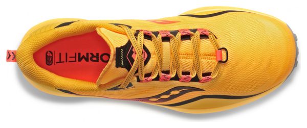 Scarpe da trail running Saucony Peregrine 12 giallo rosso da uomo