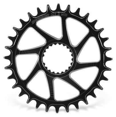 MTB-Kettenblatt Garbaruk Rund Direct Mount für Shimano Kurbelgarnitur 3mm Offset Schwarz
