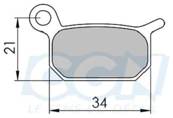 Plaquette frein vtt 09 clarks sintered adapt. formula b4 (pr)