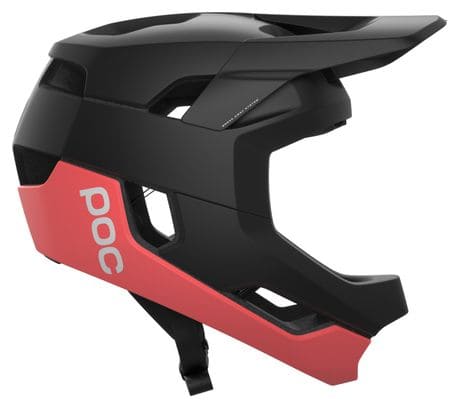 Poc Otocon Full Face Helmet Black/Coral Red