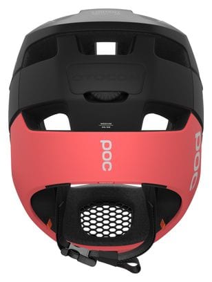 Poc Otocon Full Face Helmet Black/Coral Red
