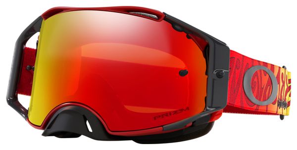 Máscara Oakley Airbrake MX Black Splatter / Gris oscuro / Ref: OO7046-E4