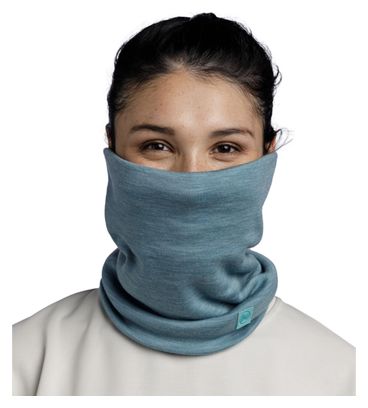 Unisex Buff Merino Heavyweight Neckwarmer Light Blue