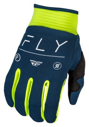 Fly f-16 Kinderhandschoenen Navy/Fluorescerend Geel/Wit