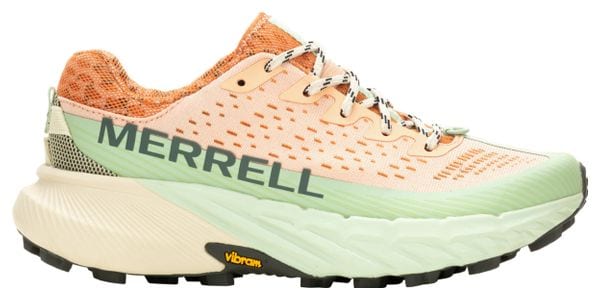 Merrell Agility Peak 5 Damen Trailrunning-Schuhe Orange/Hellgrün