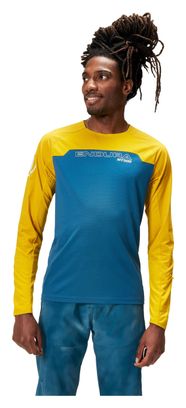 Endura MT500 Burner Long Sleeve Jersey Yellow/Blue