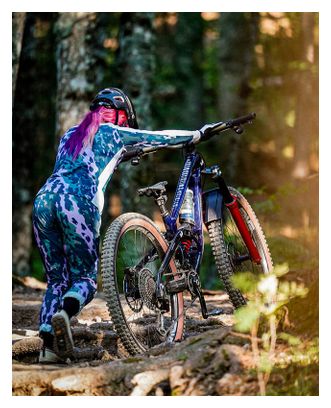 DHaRCO Gravity Isa Signature Hose für Damen, violett mit Leopardenmuster