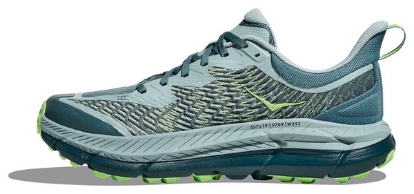 Blauw/Groen Hoka Mafate Speed 4 Trailschoenen voor Heren