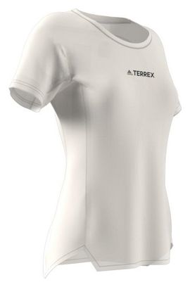 Adidas Terrex Agravic Kurzarm Damen Jersey Weiß