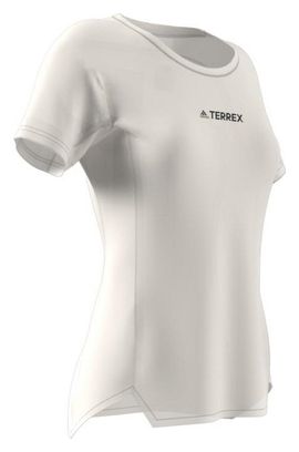 Maglia Adidas Terrex Agravic bianca manica corta da donna