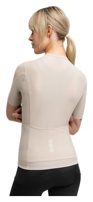 Maillot cyclisme gravel manches courtes femme GM2 Raíz Beige