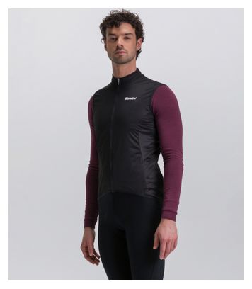 Chaleco cortavientos Santini NBL negro para hombre