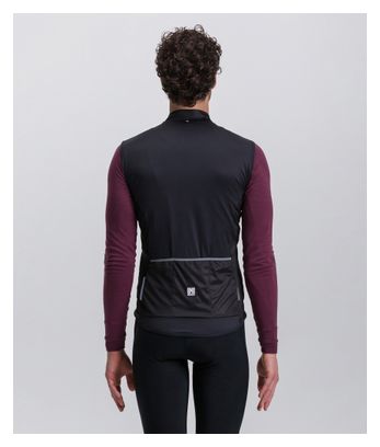 Chaleco cortavientos Santini NBL negro para hombre