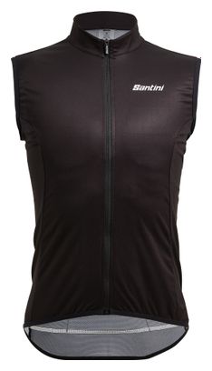 Chaleco cortavientos Santini NBL negro para hombre