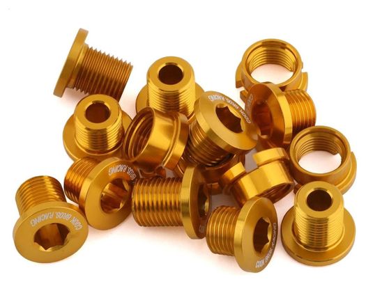 Cook Bros Racing Aluminium Chainring Bolts Gold (x15)