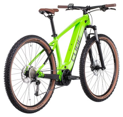 VTT Électrique Semi-Rigide Cube Reaction Hybrid Performance 500 Shimano Alivio 9V 500 Wh 29'' Vert Shiny Apple 2022